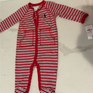 Ralph Lauren Striped Cotton Coveralls – Baby Boys